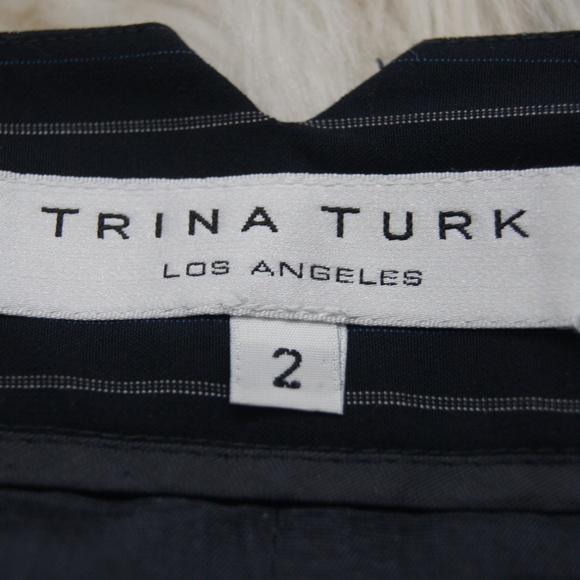 Trina Turk Los Angeles Pencil Straight Skirt Striped Size 2 - Picture 4 of 7